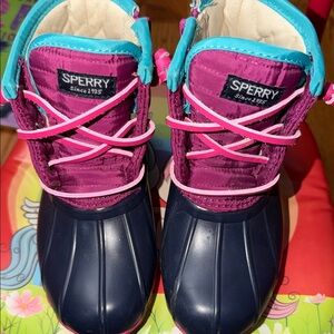 Sperry Kids' Pink and Navy Boots